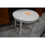 A painted oval coffee table, in the Adams style, approx. 87 x 59cm