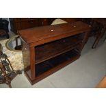 A 19th Century mahogany low bookcase, width approx. 125cm