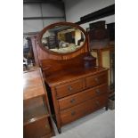 A traditional mahogany dressing table , width approx. 100cm