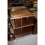 A late 19th/early 20th Century mahogany revolving bookcase, of large proportions, approx. Width