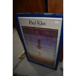 An exhibition poster , Paul Klee, framed