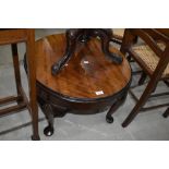 An early to mid 20th Century circular coffee table, diameter approx. 60cm