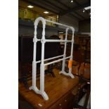 A traditional painted towel rail