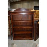 A reproduction mahogany bookshelf, labelled Ancient Mariner, width approx.108cm