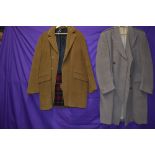 Two vintage gents overcoats.