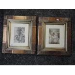 A pair of prints, after Arthur Rackham, Fairy Dancer reproductions, 20 x 15cm, framed and glazed