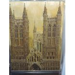 An oil painting, Selwyn Lloyd, Lincoln Cathedral, signed and dated (19)74, framed