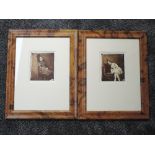 A pair of photographs, re-prints, Lewis Carole, Sunday Times, portrait studies, 17 x 13cm, framed