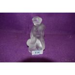 A Lalique figurine 'Leda and the swan' etched Lalique R France to foot of base.