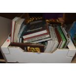 A large box of books including gardening interest.