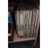 A varied lot of vinyl LP records, including pop, easy listening and more.