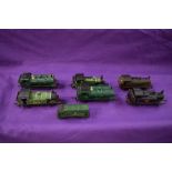 Seven Triang, Hornby and similar 00 gauge 0-6-0 tank engines, GWR, LNER etc