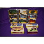 Nine Corgi (swansea) Classics diecast advertising vans including Duckhams, Silent Night etc, along