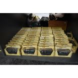 A collection of 50 Matchbox Models of Yesteryear diecast vehicles all in yellow window boxes