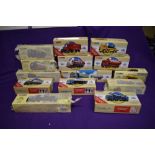 Fourteen Corgi (china) Classics diecast Articulated Wagons and Advertising Vans, Tennant,