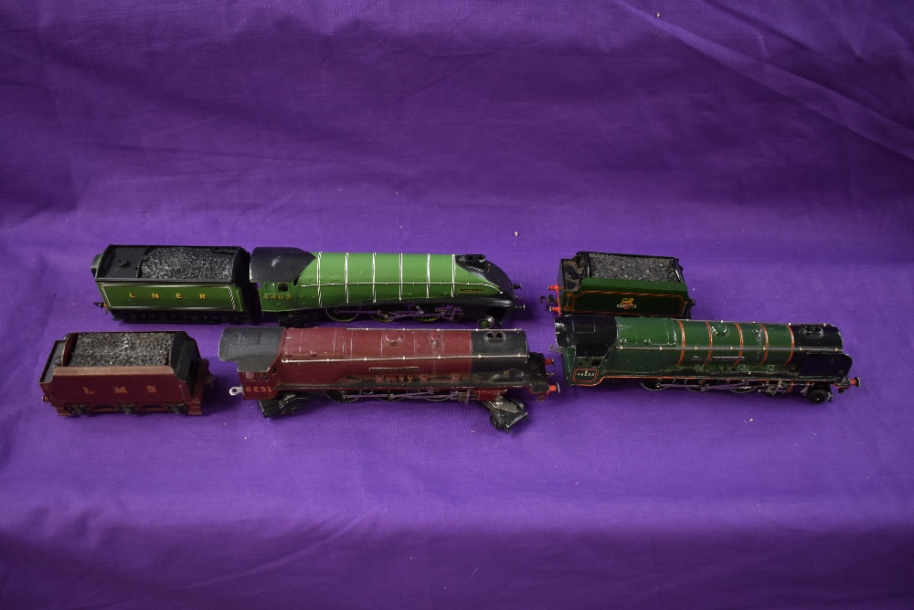 Five Horny Dublo 00 gauge 4-6-2 Loco's & Tenders, Silver King, Golden Eagle, Duchess of Atholl, - Image 2 of 2