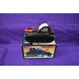 A Chen Jea Toys, made in Taiwan, battery operated and plastic TV Battle Tank, having mystery action,