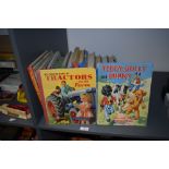 A selection of 1950's and later children's annuals and story books including Hotspur Book for