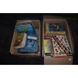 A selection of 1950's and later childrten's annuals and story books including 1955 Mickey Mouse,