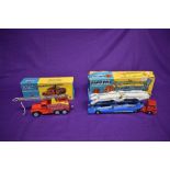 Two Corgi Major diecasts, Carrimore Car Transporter, boxed 1105 and Chipperfield's Circus Crane