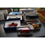 Ten Dinky Matchbox diecast vehicles including 1950 Mercedes Benz Diesel Omnibus Type 0-3500, DY-S 17