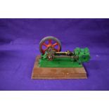 A well engineered Stuart Turner No 8 style horizontal live steam mill engine, single cylinder with