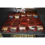 A collection of 75 Matchbox Models of Yesteryear diecast vehicles all in red window boxes