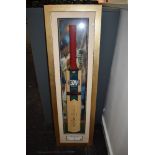 A Grant Thornton UK LLP Gunn & Moore Limited Edition Purist Cricket Bat signed by Michael Vaughan,