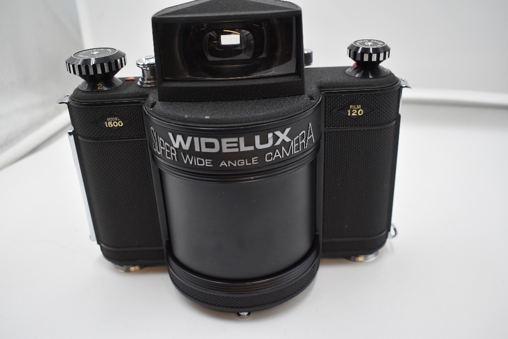 A Widelux model 1500 Super Wide Angle Camera No620384 in hard case