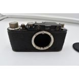 A Leica 1D camera body Circa 1932. Serial No 75345