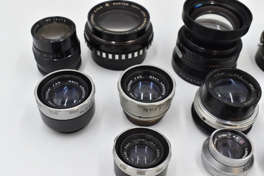 A selection of lenses, including five Wray, London, the Supar 5.5 inches, two Supar 4.5 inches, - Image 2 of 3