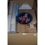 A selection of ceramic display plates including Danbury mint and Delphi