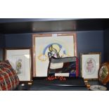A mixed lot containing a selection of frames and miniatures,tourist collectables and more.