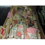 An array of rubber stamps,perfect for crafts.