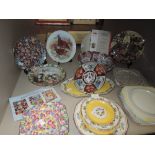 An assortment of vintage plates,including Royal Winton Royalty and Julia,Empire ware, Hampton and