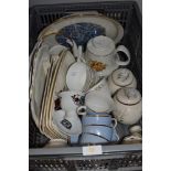 A selection of ceramics including Doulton tea cups and Mayfair