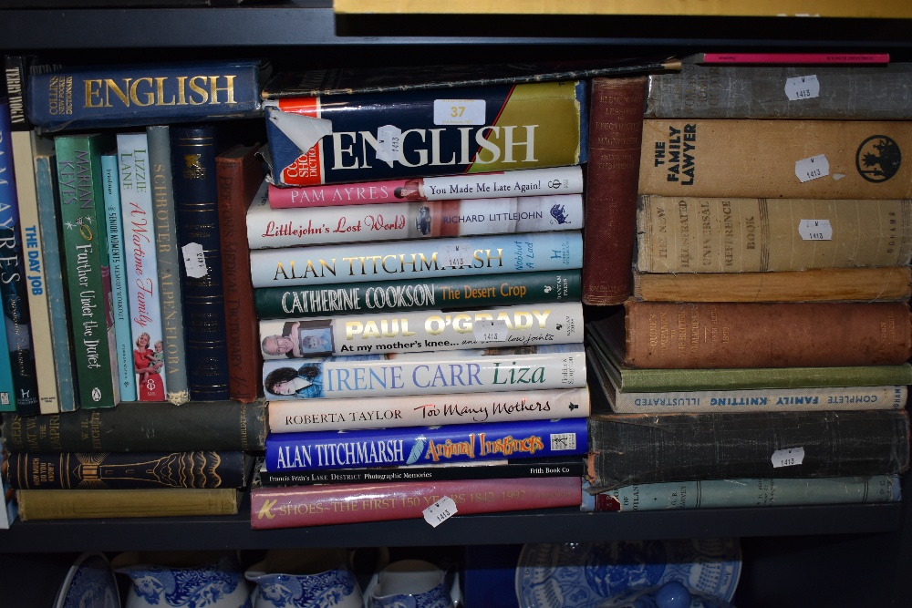 A selection of vintage text and reference books including The Family Lawer