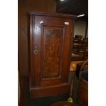 A Victorian stained frame pot cupboard, height approx. 76cm, some historical worm in base