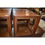 A vintage teak G plan nest of three tables