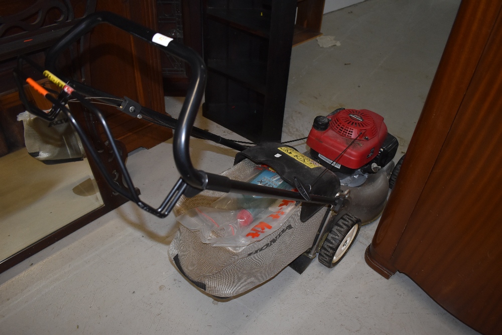 A Honda petrol lawnmower