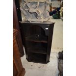 A Victorian stained frame open corner shelf, height approx. 90cm