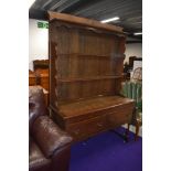 A traditional oak dresser, approx. width 122cm