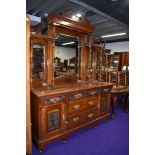 A Victorian mahogany mirror back sideboard , approx. Dimensions W174cm H227cm D58cm