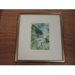A wax picture, Tiana Marie, Wings, attributed verso and dated 1994, 15 x 10cm, framed and glazed