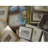 A large selection of decorative prints, inc after Watts, still life dated 1836, 20 x 12cm, framed