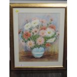 A watercolour, Albert Jump, still life, signed, 49 x 39cm, framed and glazed