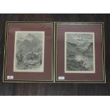 Two engravings, after Whympers, Ulleswater and Langdale Pikes, from Picturesque Europe