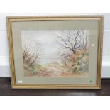 A watercolour, E Greig Hall, Ullswater, early December, signed, dated (19)75, and attributed