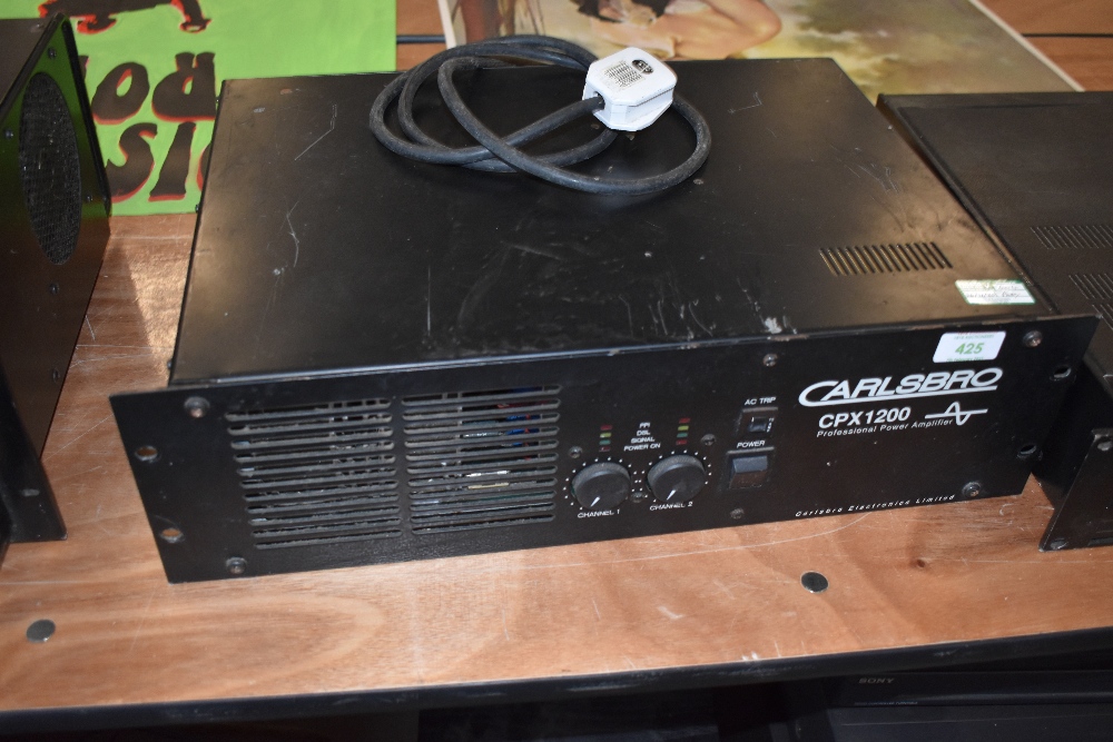 A Carlsbro CPX-1200 power amplifier