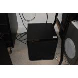 A Yamaha YAS-203 soundbar and bass sub woofer Model no. NS-WSW41